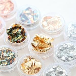 金箔 銀箔 4色 ネイルホイル ネイルナゲット...の詳細画像3