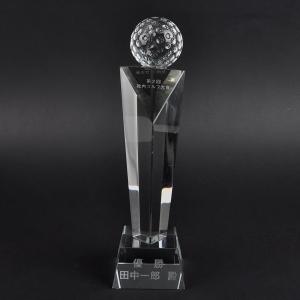 トロフィー工房 ガラス製 刻印無料 タイプ9 ゴルフ 高さ23cm Sサイズ 表面刻印