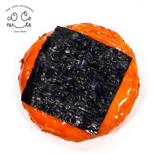 食品サンプル 食べちゃいそうな のりせんべい キーホルダー ストラップ 煎餅