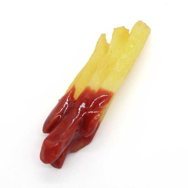 食品サンプル 食べちゃいそうな フライドポテト キーホルダー ストラップ