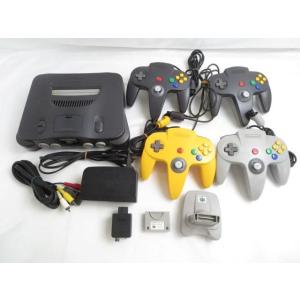 中古品 ゲーム NINTENDO 64 本体 NUS-001 動作品 電源ケーブル 出力ケーブル コ...