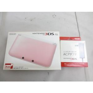 中古品 ゲーム ニンテンドー3DS LL 本体 SPR-001 ピンク ホワイト 動作品 充電器 箱...