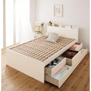 お客様組立 日本製_棚・コンセント付き大容量すのこチェストベッド Salvato サルバト ベッドフレームのみ シングル