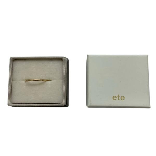 ete エテ リング・指輪 K10 1.0ｇ 19号 ゴールド 細身 レディース