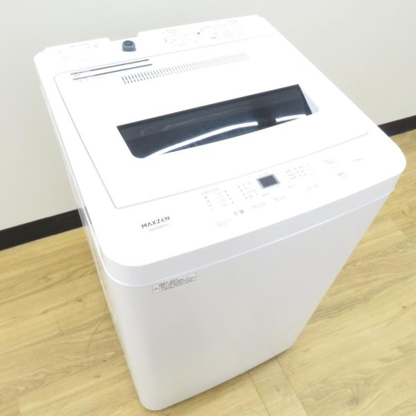 maxzen マクスゼン 全自動洗濯機 JW60WP01WH 6.0kg 2021年製 ホワイト 簡...
