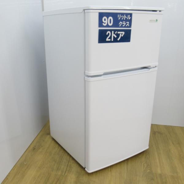 ヤマダ電機 ハーブリラックス ノンフロン冷蔵庫 90L 直冷式 2ドア YRZ-C09B1 ホワイト...