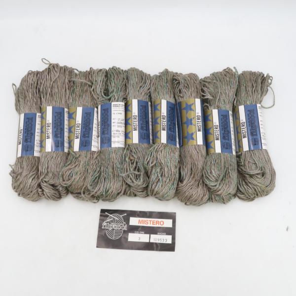 毛糸 filpucci フィルプッチ MISTERO 3番色×9玉 1玉50g巻 約70m リネン ...