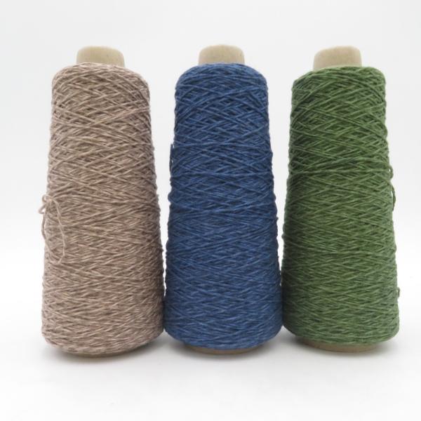 毛糸 Itobatake break杢 3巻セット 1番色から3番色 約100gコーン巻 ウール ア...