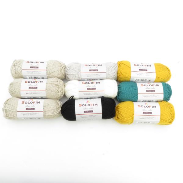 Seria セリア 毛糸 SOLOFIM ソロフィム ソックスヤーン アソート 9玉セット 1玉35...