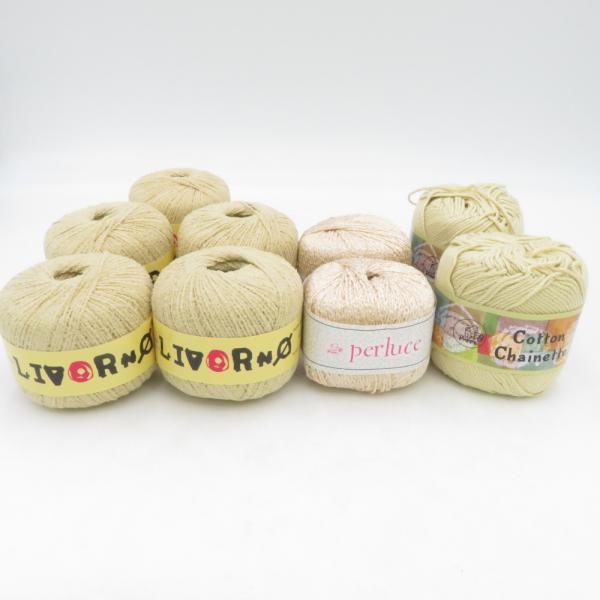 PUPPY パピー 毛糸 コットンシェネット 2玉　リヴォルノ 5玉 ペルルーチェ 2玉 アソートセ...