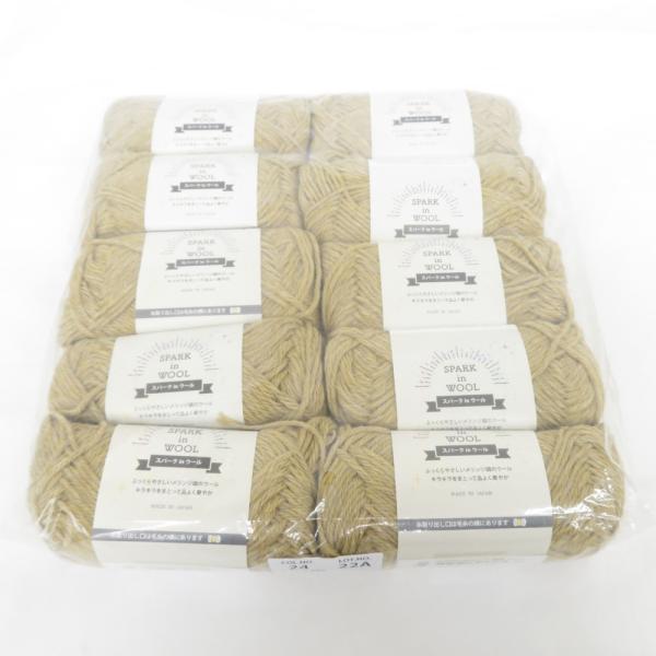 毛糸 スパーク in ウール 10玉セット 1玉35ｇ 約82ｍ 日本製 Col No.24 ごしょ...