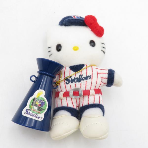 マスコットホルダー 2000年 ヤクルトスワローズ 野球 ぬい キーホルダー  ハローキティ san...
