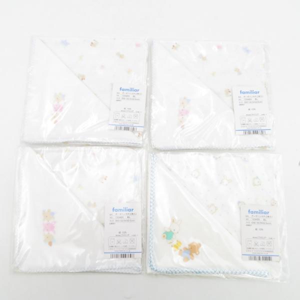 ハンカチ ガーゼハンカチ 日本製 familiar ファミリア ベビー 綿100％ 32.5×32....