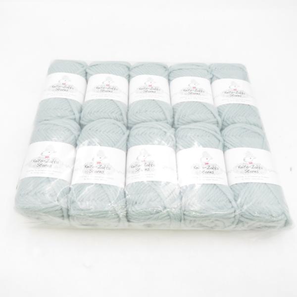 毛糸 毛糸ZAKKAストアーズ アクリル Jelly ジェリー 10玉セット 3番色 ミント 1玉約...