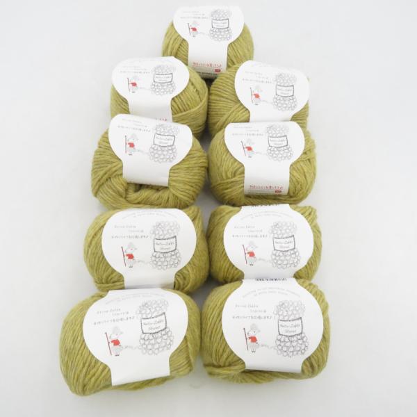 毛糸 毛糸ZAKKAストアーズ グランディール 9玉セット 16番色 ヨモギ 1玉約40g 約70m...