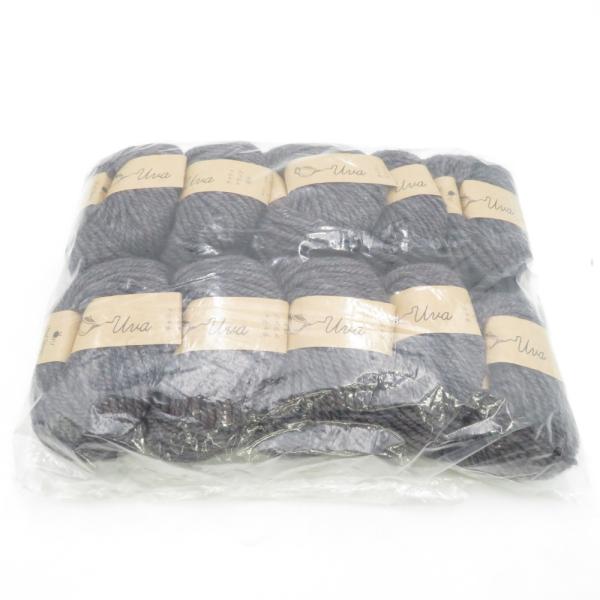 毛糸 原ウール Knitworm Chatea チャティ メランジ並太 10玉セット 6番色 ギャラ...