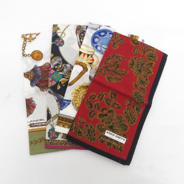 ハンカチ LANCEL×2/AGGIE GREY'S×1/EMILIO ROBBA×1 綿100％ ...