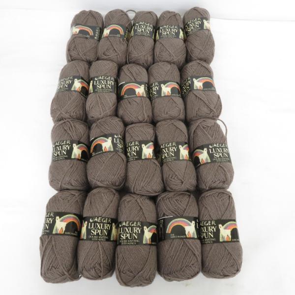 毛糸 JAEGER LUXURY SPUN 20玉セット 英国製 ウール90% アルパカ10% 1玉...