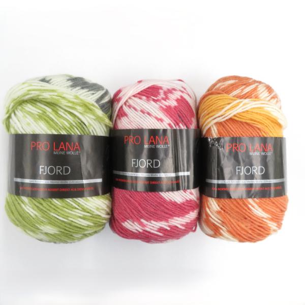 毛糸 PRO LANA プロラナ FJORD 82番色 83番色 86番色 3玉セット1玉100g ...