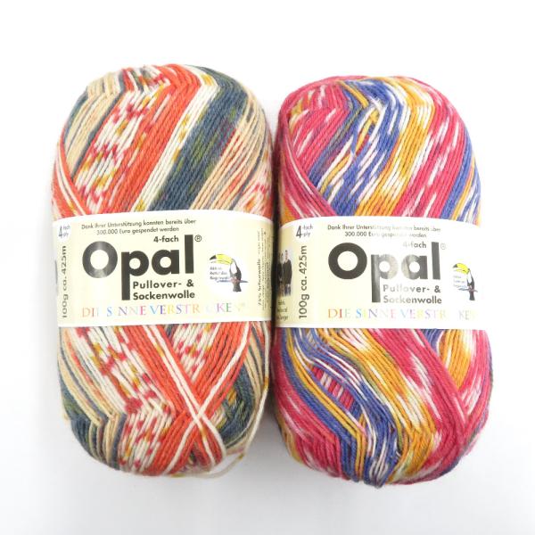 毛糸 Opal Regenwald3 レーゲンヴァルド3 復刻版 4ply 2玉セット 1玉100g...