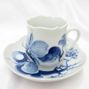 Meissen マイセン 食器 ブルーオーキッド コーヒーカップ＆ソーサー 美品｜cocoroad