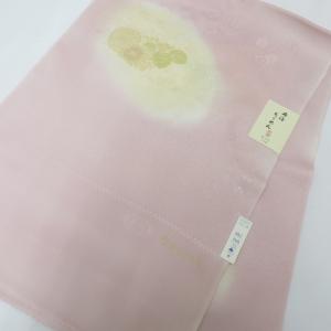 帯揚げ 丹後ちりめん 正絹 青みピンク×クリーム色ぼかし 絹100％ フォーマル カジュアルにも 日本製 長さ184cm 新品 【キモノオフ野々市若松店】 帯揚げ 丹後ちりめん 正絹 青みピンク×クリーム色ぼかし 絹100