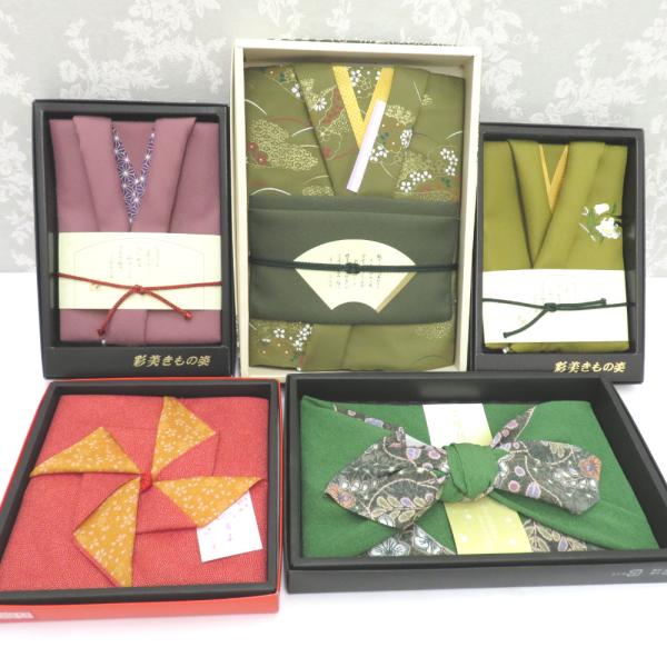 和小物 風呂敷 帛紗 5点セット 刺繍 縮緬 辻が花 鮫小紋 箱付 ふろしき ふくさ 和小物 お土産...
