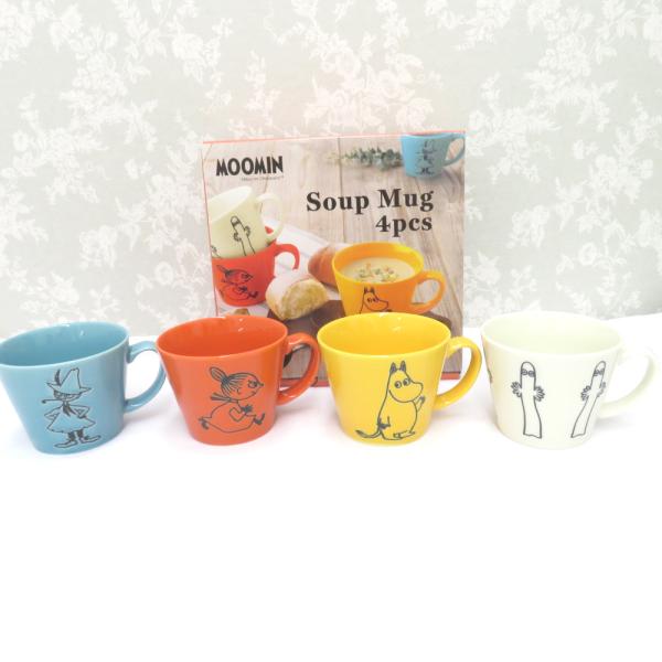 山加商店 ヤマカショウテン 食器 MOOMIN ムーミン スープマグ スープカップ 4点セット 40...