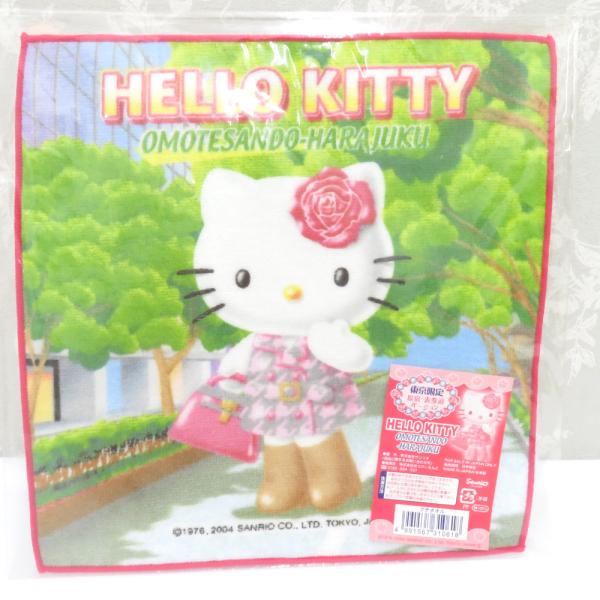Hello Kitty プチタオル 東京限定 原宿-表参道バージョン タオルハンカチ 平成レトロ 希...