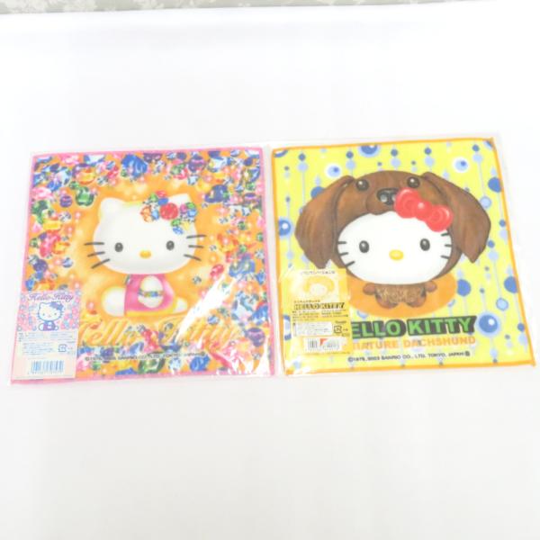 Hello Kitty  セレブキティ ワンワンバージョン ダックスフンド 犬 プチタオル 2枚セッ...