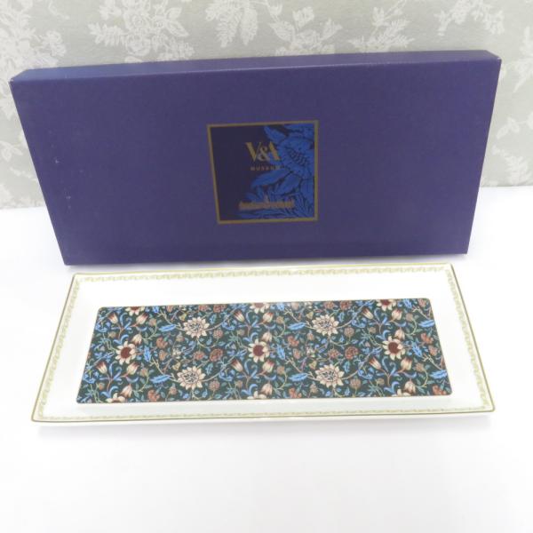 NIKKO ニッコー 食器 V&amp;A ヴィクトリア&amp;アルバート博物館 ウィリアム・モリス 34cm長角...