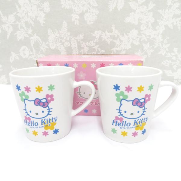食器 マグカップセット 2客組 箱有 平成レトロ ハローキティ sanrio キャラクターグッズ