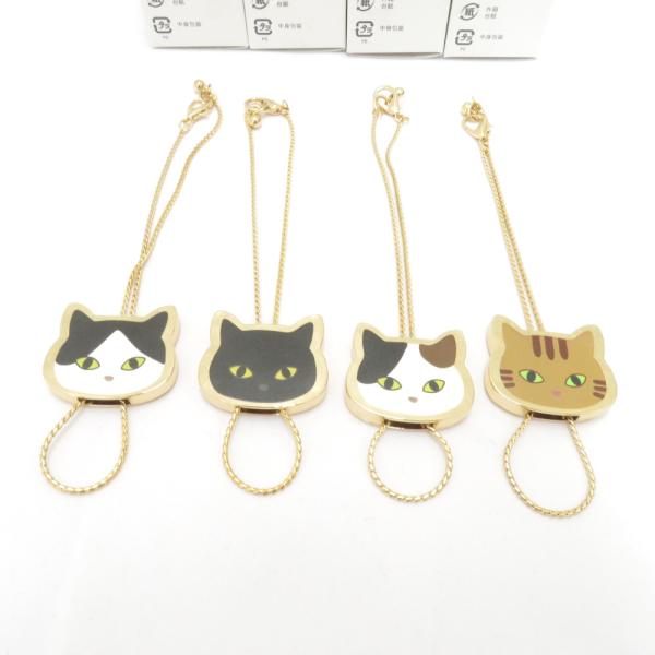 フェリシモ猫部 迷子になりやすい手袋などをキープしてくれる 猫のグローブホルダー 4点セット ネコ ...