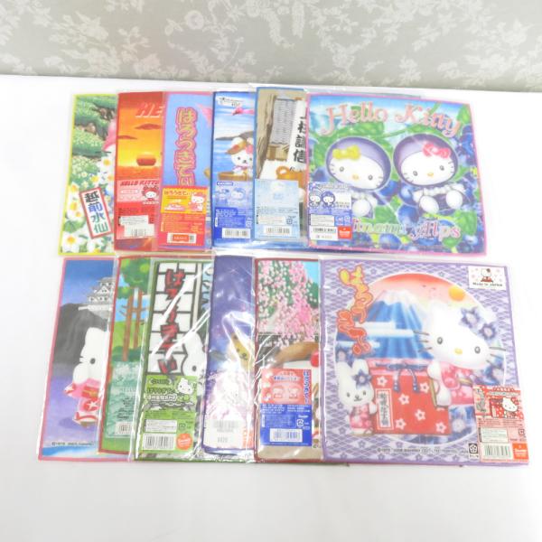 HELLO KITTY プチタオル 12枚セット ご当地キティ タオルハンカチ ミニタオル 中部地方...