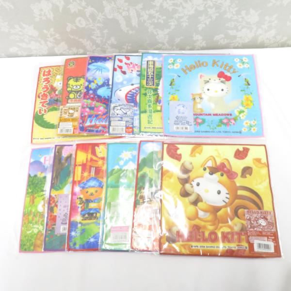 HELLO KITTY プチタオル 12枚セット ご当地キティ タオルハンカチ ミニタオル 希少 ま...