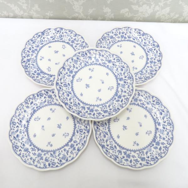 NIKKO ニッコー 食器 LIBERTY リバティ 中皿 プレート 18cm 5枚セット 小花柄