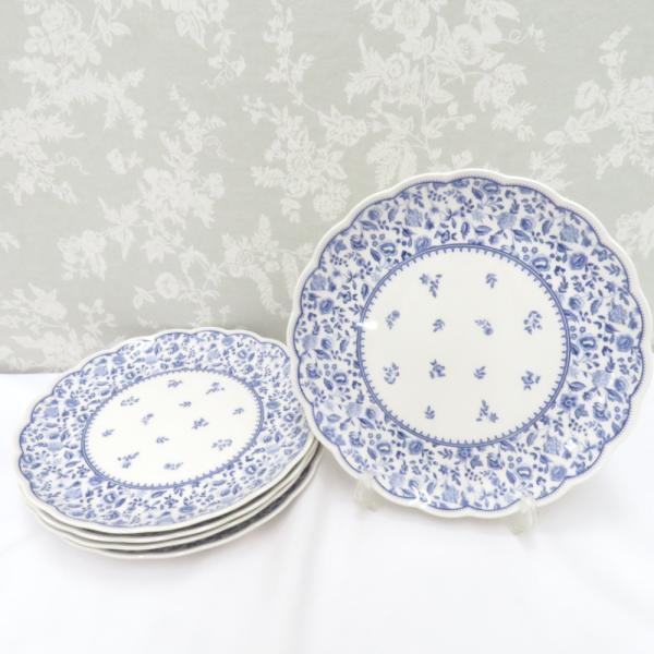 NIKKO ニッコー 食器 LIBERTY リバティ 大皿 プレート 23.5cm 5枚セット 小花...