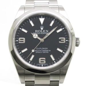 ROLEX ロレックス エクスプローラー1 Ref.214270 ランダム番 梨地バックル ブラックアウト 自動巻き EXPLORER｜cocoroad