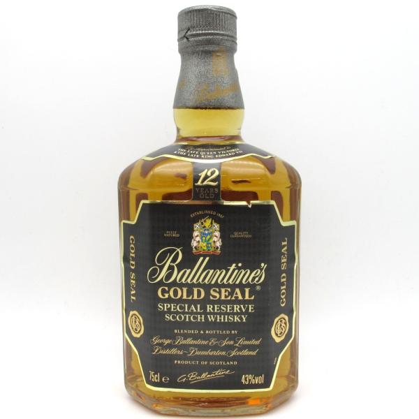 Ballantines バランタイン ウイスキー 12年 ゴールドシール 推定1980年代流通品 平...