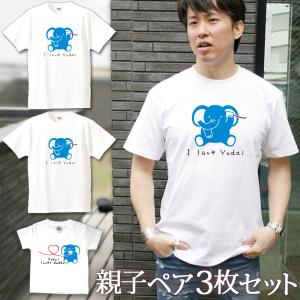 親子ペアルック 名入れ Tシャツ パジャマ 兄弟...の商品画像