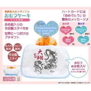 出産祝い 名入れ おむつケーキ オムツケーキ名...の詳細画像1