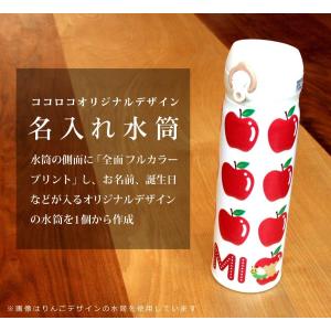 水筒 サーモス 名入れ水筒 マイボトル りんご 誕生日 ギフト プレゼント 還暦祝い 通園祝い 父の日｜cocorocogift