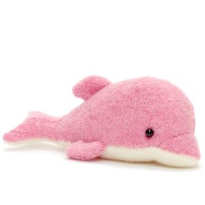 動物ぬいぐるみ：アニマル倶楽部 イルカ ピンク　夏休み子供手芸に人気　作り方説明書付　生地は型抜き済み　綿・ペレット付他