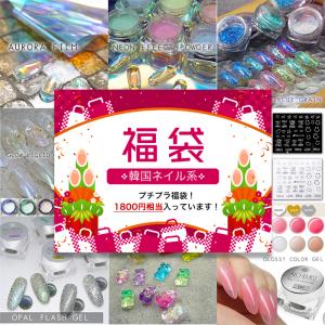 980円福袋 韓国系 うるうるネイル オーロラパウダー