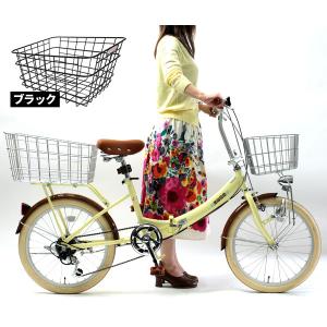 自転車用 後ろカゴ かご ワイヤーかご 折りた...の詳細画像1