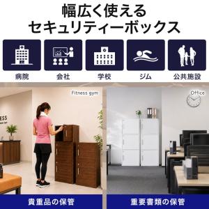 収納ボックス 2個セット 収納棚 鍵付き 扉付...の詳細画像3