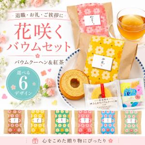 プチギフト 500円 退職 花咲くバウムセット...の詳細画像2