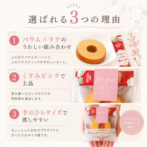 プチギフト お菓子 バウムラテ バウムクーヘン...の詳細画像5