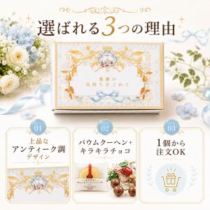 プチギフト アンティークスイーツ(大) バウム...の詳細画像2