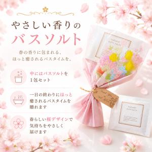 プチギフト 入浴剤 桜バスソルト 卒業 卒園 ...の詳細画像3